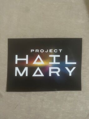 Project Hail Mary PREMIERE ‘Acknowledgement’ Thank You card 3/18/26